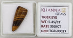 Load image into Gallery viewer, 5.45/CT Tiger Eye with Govt. Lab Certificate-TGR00027