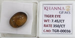 Load image into Gallery viewer, 7.45/CT Tiger Eye with Govt. Lab Certificate-TGR00036