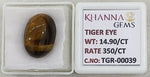 Load image into Gallery viewer, 14.9/CT Tiger Eye with Govt. Lab Certificate-TGR00039
