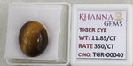 Load image into Gallery viewer, 11.85/CT Tiger Eye with Govt. Lab Certificate-TGR00040