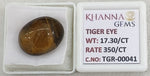 Load image into Gallery viewer, 17.3/CT Tiger Eye with Govt. Lab Certificate-TGR00041