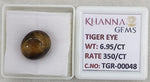Load image into Gallery viewer, 6.95/CT Tiger Eye with Govt. Lab Certificate-TGR00048