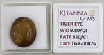 Load image into Gallery viewer, 9.8/CT Tiger Eye with Govt. Lab Certificate-TGR00076