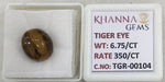 Load image into Gallery viewer, 6.75/CT Tiger Eye with Govt. Lab Certificate-TGR00104