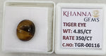 Load image into Gallery viewer, 4.85/CT Tiger Eye with Govt. Lab Certificate-TGR00116