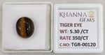 Load image into Gallery viewer, 5.3/CT Tiger Eye with Govt. Lab Certificate-TGR00120