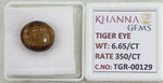 Load image into Gallery viewer, 6.65/CT Tiger Eye with Govt. Lab Certificate-TGR00129