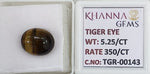 Load image into Gallery viewer, 5.25/CT Tiger Eye with Govt. Lab Certificate-TGR00143