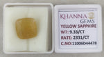 Load image into Gallery viewer, 9.33/CT Natural Yellow Sapphire With Govt Lab Certificate-11006D44478