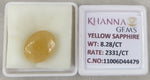 Load image into Gallery viewer, 8.28/CT Natural Yellow Sapphire With Govt Lab Certificate-11006D44479