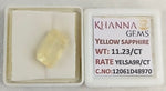 Load image into Gallery viewer, 11.23/CT Natural Yellow Sapphire With Govt Lab Certificate-12061D48970