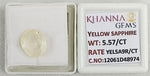 Load image into Gallery viewer, 5.57/CT Natural Yellow Sapphire With Govt Lab Certificate-12061D48974