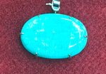 Load image into Gallery viewer, Silver Pendant of Natural Amazonite Stone-1800