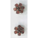 Load image into Gallery viewer, SILVER TOPS Garnet-earring - E180