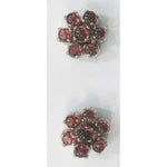 Load image into Gallery viewer, SILVER TOPS Garnet-earring - E181