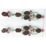 Load image into Gallery viewer, SILVER TOPS Garnet-earring - E19