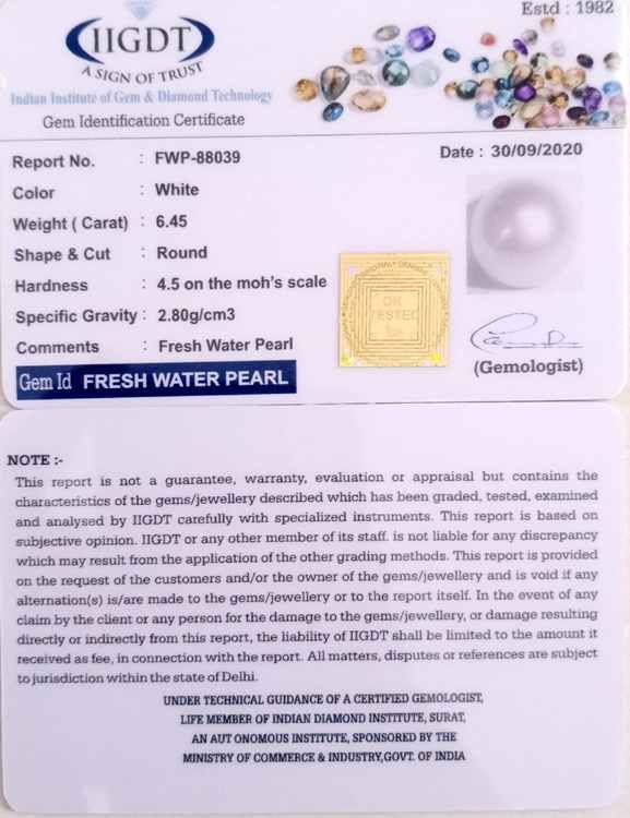 7.15 Ratti Fresh Water Pearl (277)