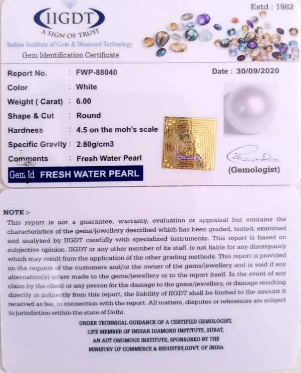 6.66 Ratti Fresh Water Pearl (277)