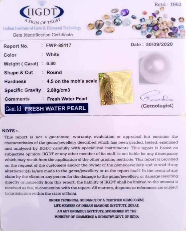 7.54 Ratti Fresh Water Pearl (277)