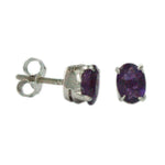 Load image into Gallery viewer, Silver Earring SAPPHIRE -ST08
