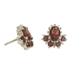 Load image into Gallery viewer, Silver Earring GARNET-ST015