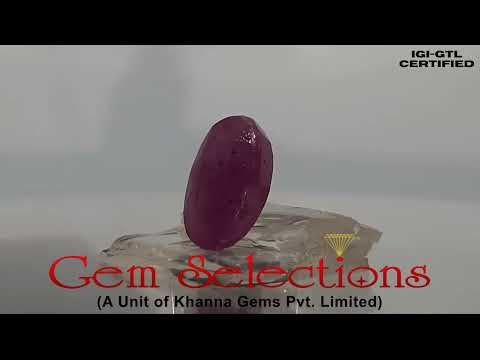 3.77 Ratti Natural Mozambique Ruby with Govt. Lab Certificate-(7881)