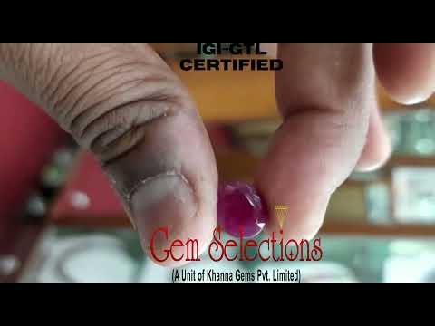 7.39 Ratti Natural New Burma Ruby with Govt. Lab Certificate-(4551)