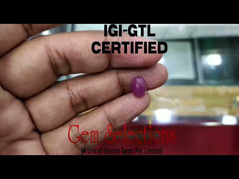 3.79 Ratti Natural New Burma Ruby with Govt. Lab Certificate-(4551)