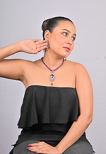 Load image into Gallery viewer, 55.30/GM AMETHYST 3 PCS VICTORIAN JEWELLERY