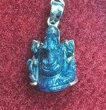 Load image into Gallery viewer, Silver Pendant of Natural Lapis (Ganesha) Stone-1200