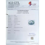 Load image into Gallery viewer, 2.77/CT Natural Blue Sapphire with Govt Lab Certificate-BLUSA9U