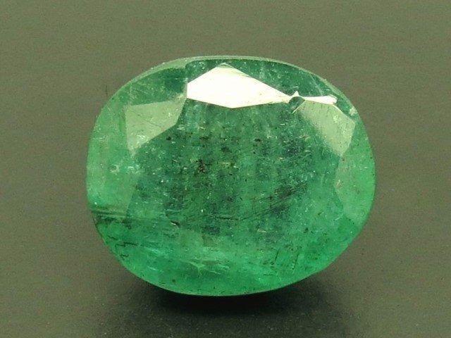 5.75/CT Natural Panna Stone with Govt. Lab Certificate  (23310)