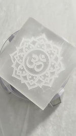 Load and play video in Gallery viewer, SELENITE CHARGING SQUARE PLATE  OM 17