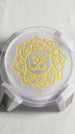 Load and play video in Gallery viewer, SELENITE CHARGING ROUND PLATE OM 2