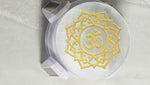 Load and play video in Gallery viewer, SELENITE CHARGING ROUND PLATE  OM 9