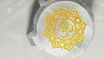 Load and play video in Gallery viewer, SELENITE CHARGING ROUND PLATE OM 4