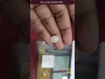 Load and play video in Gallery viewer, 5.80/CT Natural Yellow Sapphire with Govt Lab Certificate-(1221)