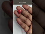 Load and play video in Gallery viewer, 6.88/CT Natural Triangular Red Coral-1800