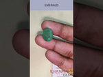 Load and play video in Gallery viewer, 5.72/CT Natural Panna Stone with Govt. Lab Certificate-8991