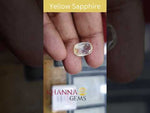 Load and play video in Gallery viewer, 6.10/CT Natural Yellow Sapphire With Govt Lab Certificate-56610