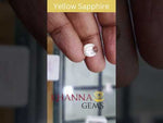 Load and play video in Gallery viewer, 4.99/CT Yellow Sapphire with Govt Lab Certificate-(YELSA9W)
