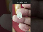 Load and play video in Gallery viewer, 4.29/CT Natural Yellow Sapphire with Govt Lab Certificate-(2331)