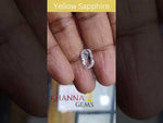Load and play video in Gallery viewer, 4.08/CT Natural yellow sapphire with Govt Lab Certificate-(YELSA9W)