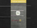 Load and play video in Gallery viewer, 7.25ct. Natural yellow sapphire with Govt Lab Certificate -(6771)