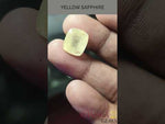 Load and play video in Gallery viewer, 9.97/CT Natural yellow sapphire with Govt Lab Certificate (16650)