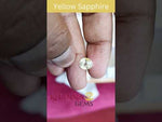 Load and play video in Gallery viewer, 3.68/CT Natural Yellow Sapphire with Govt Lab Certificate-(YELSA9W)