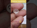 Load and play video in Gallery viewer, 3.90/CT Natural Ceylonese Pukhraj Stone with Govt Lab Certificate-YELSA9V