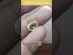 Load and play video in Gallery viewer, 3.70 Ratti yellow sapphire with Govt Lab Certified-(YELSA9V)