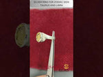 Load and play video in Gallery viewer, SILVER RING FOR ZODIAC SIGN TAURUS AND LIBRA