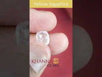 Load and play video in Gallery viewer, 3.16/CT Natural yellow sapphire with Govt Lab Certificate-YELSA9V